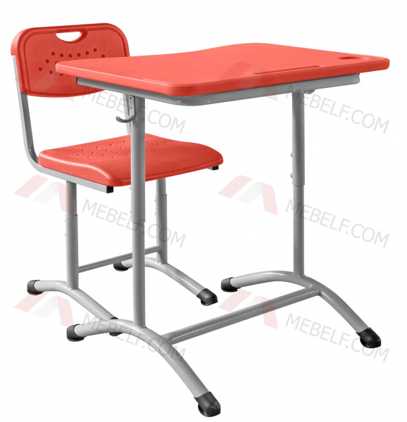 Школьный стол ШСТ11 и стул ШС02, оранжевый
