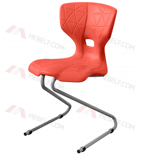 Стильный школьный стул ШС13 - надёжный Z-образный каркас, оранжевый