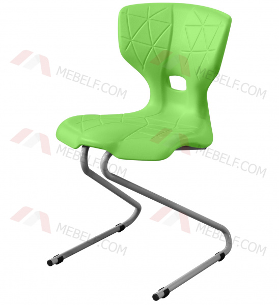 Стильный школьный стул ШС13 - надёжный Z-образный каркас, зеленый